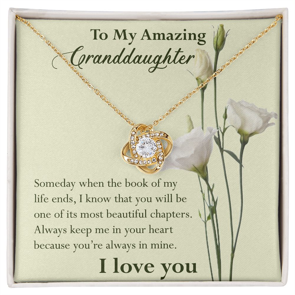 To Granddaughter - Meaningful Personalized Necklace