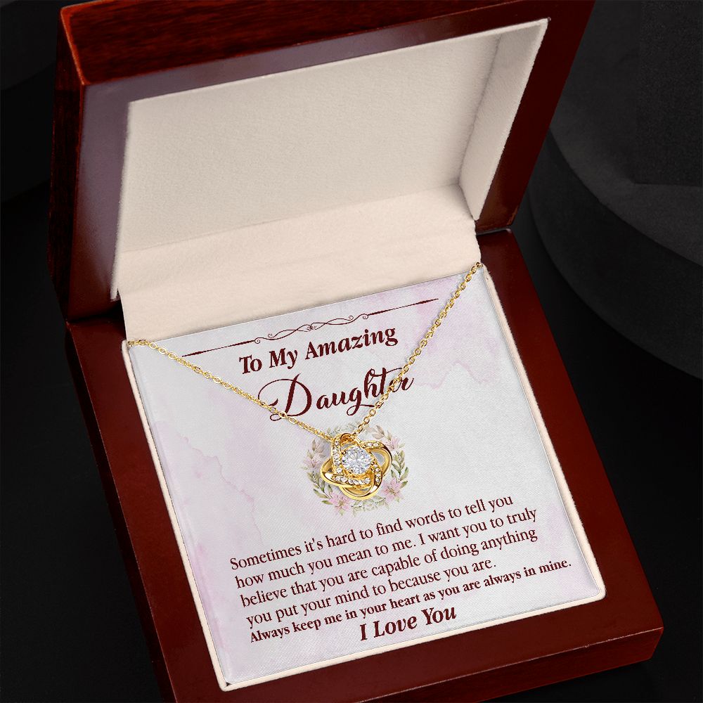 To Daughter - Meaningful Personalized Necklace
